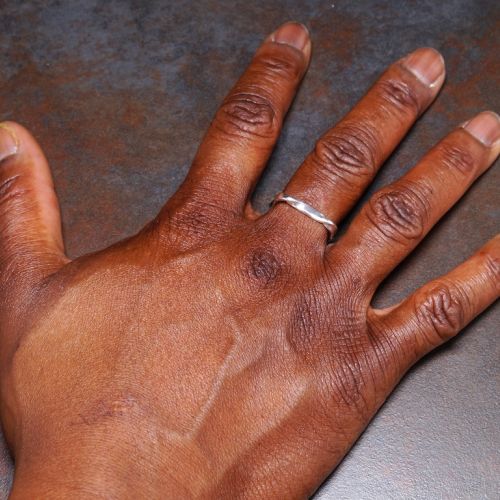 What your rings on your your fingers say about you, wearing a ring on your left hand middle finger means that you are in a relationship.
